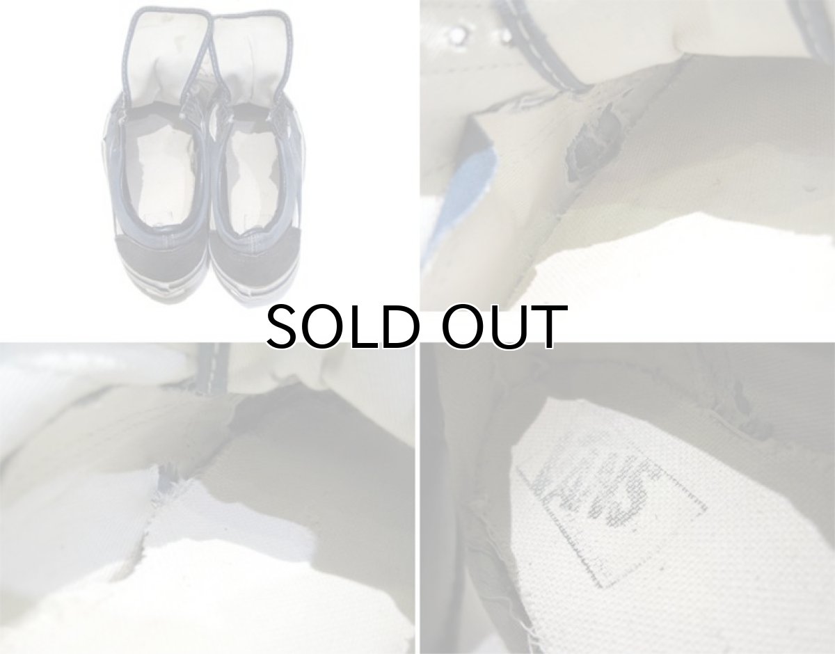 画像7: 1990's "VANS" OLD SKOOL Canvas Sneakers -made in U.S.A- Navy / White size 約25cm ~ 25.5cm (7)