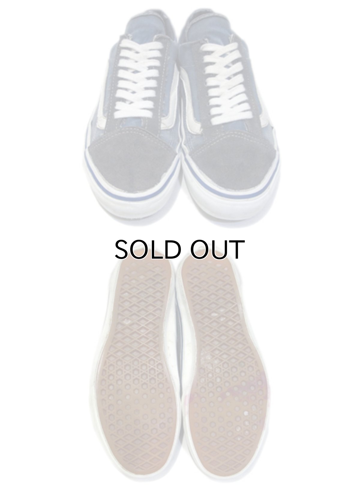 画像3: 1990's "VANS" OLD SKOOL Canvas Sneakers -made in U.S.A- Navy / White size 約25cm ~ 25.5cm (3)