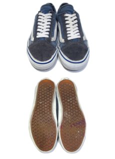 画像3: 1990's "VANS" OLD SKOOL Canvas Sneakers -made in U.S.A-　Navy / White　size 約25cm ~ 25.5cm (3)