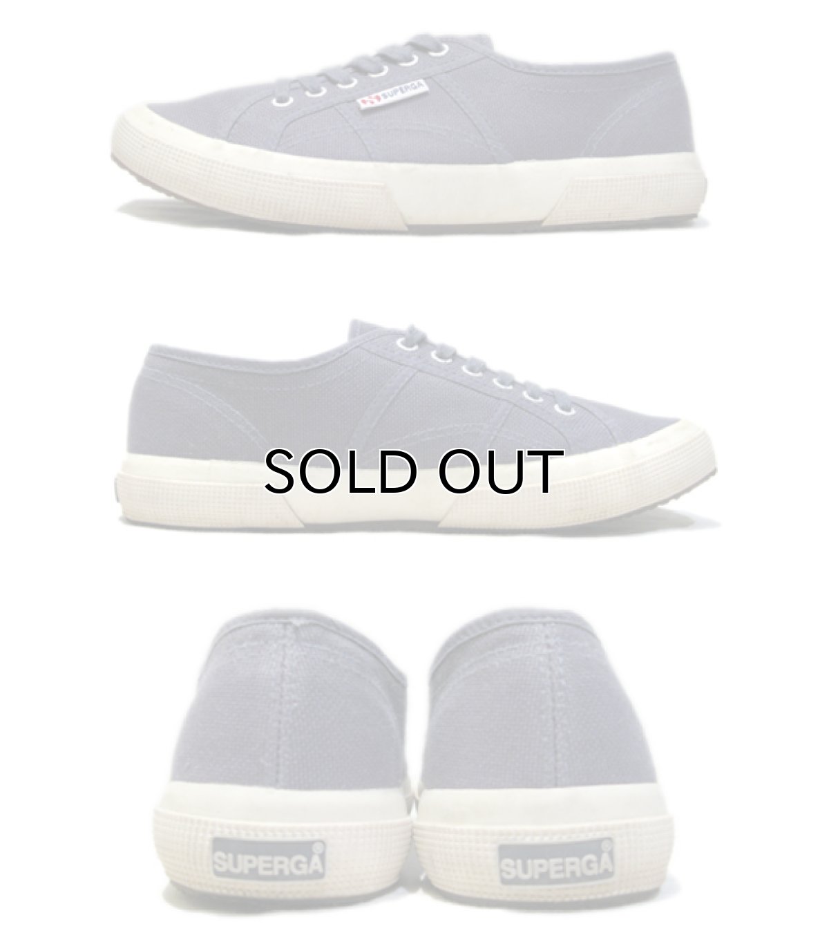 画像2: SUPERGA Canvas Sneaker Charcoal Grey size 41 1/2 (US10 / 27.5 cm) (2)