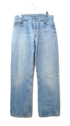 画像1: 1980's Levi Strauss & Co. Lot 701 Student FIt Denim Pants -made in U.S.A-　Blue Denim　size w 31 inch (表記 32 x 32)  (1)