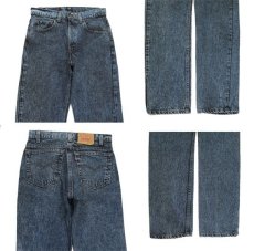 画像3: 1990's Levi Strauss & Co. Lot 505 Chemical Wash Tapered Denim Pants -made in U.S.A-　Black Denim　size w 31.5 inch (表記 32 x 32) (3)