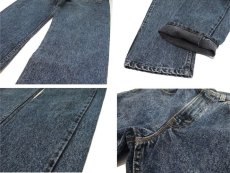 画像5: 1990's Levi Strauss & Co. Lot 505 Chemical Wash Tapered Denim Pants -made in U.S.A-　Black Denim　size w 31.5 inch (表記 32 x 32) (5)