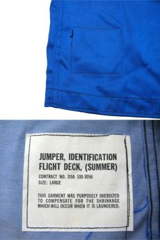 画像5: U.S.MilitaryFlight Deck Jacket　BLUE　size L (表記 L) (5)