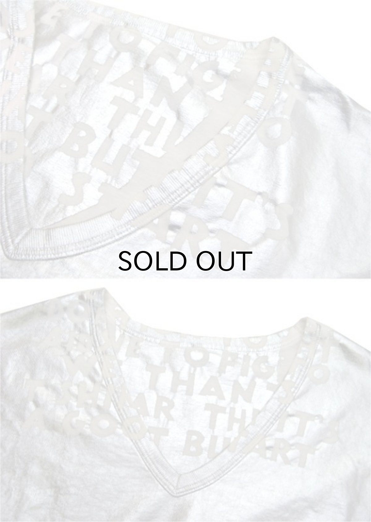 画像5: Maison Martin Margiela Aids Tee White / Silver size L (表記 L) (5)