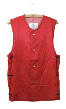 画像1: 1982's U.S.Military Ground Crewman's Vest　Dead Stock　RED 　size Small / Medium (32 - 40) (1)