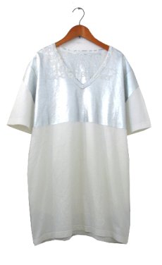 画像1: Maison Martin Margiela Aids Tee　White / Silver　size L (表記 L) (1)