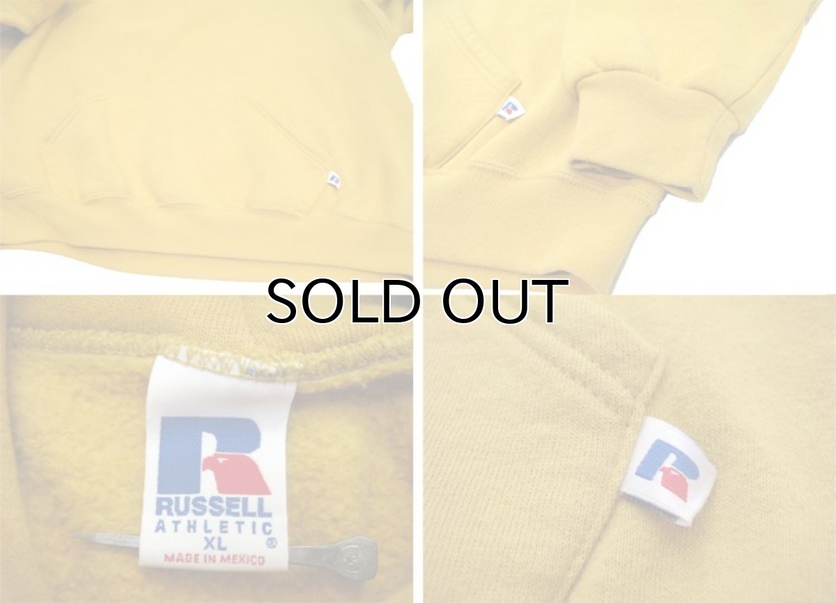 画像4: 1990's Russell Athletic Solid Sweat Parka Mustard size L (表記 XL) (4)