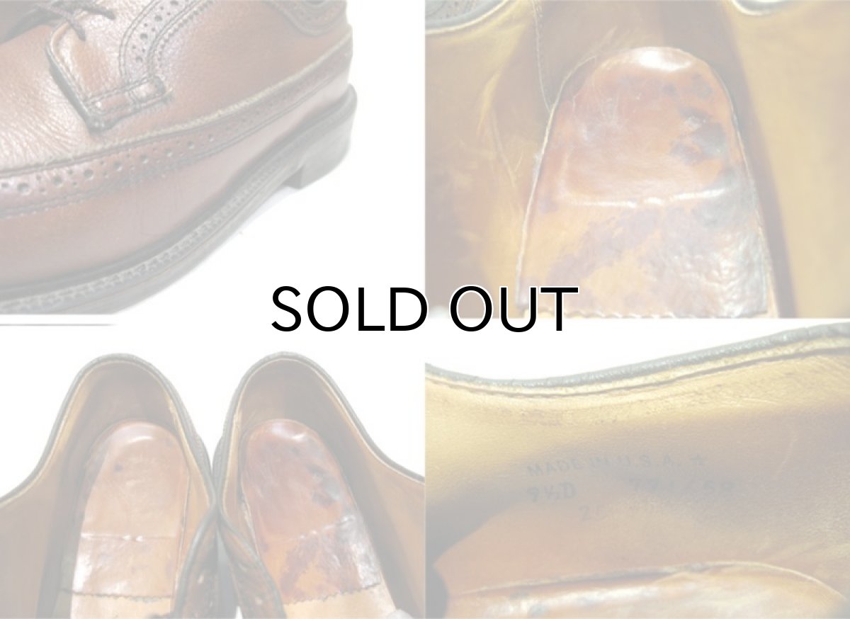 画像5: OLD Full Brogue Leather Shoes -made in USA-　BROWN　size 9 1/2  (約 27.5cm) (5)