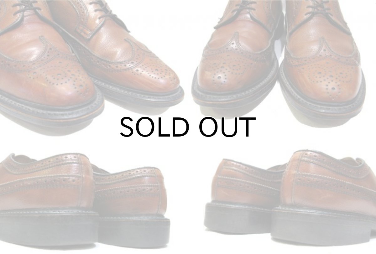 画像4: OLD Full Brogue Leather Shoes -made in USA-　BROWN　size 9 1/2  (約 27.5cm) (4)