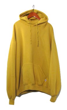 画像1: 1990's Russell Athletic Solid Sweat Parka　Mustard　size L (表記 XL) (1)