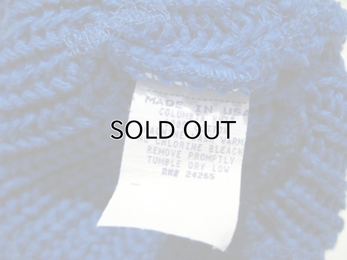 画像4: COLUMBIA KNIT Cotton Watch Cap made in USA color : BLUE (4)