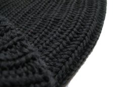 画像4: COLUMBIA KNIT　Cotton Watch Cap　made in USA　color : BLACK (4)