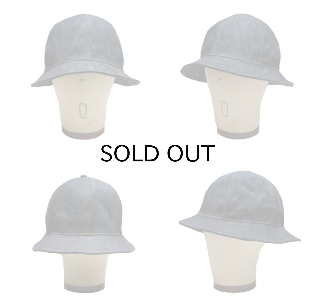 画像3: NEW YORK HAT CO. Denim HAT　Blue Denim (3)