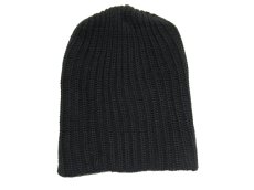 画像3: COLUMBIA KNIT　Cotton Watch Cap　made in USA　color : BLACK (3)