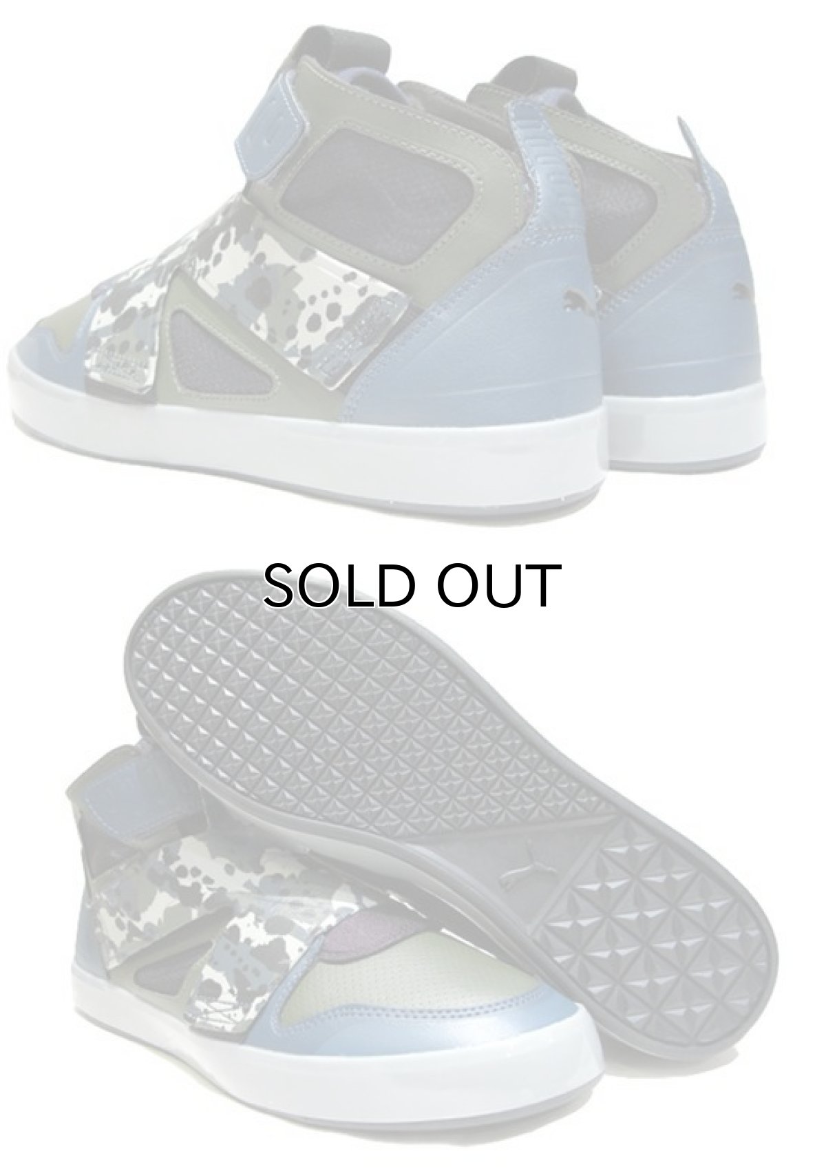 画像4: NEW "PUMA" Camouflage Middle-Cut Sneaker OLIVE size 9.5 (27.5 cm) (4)