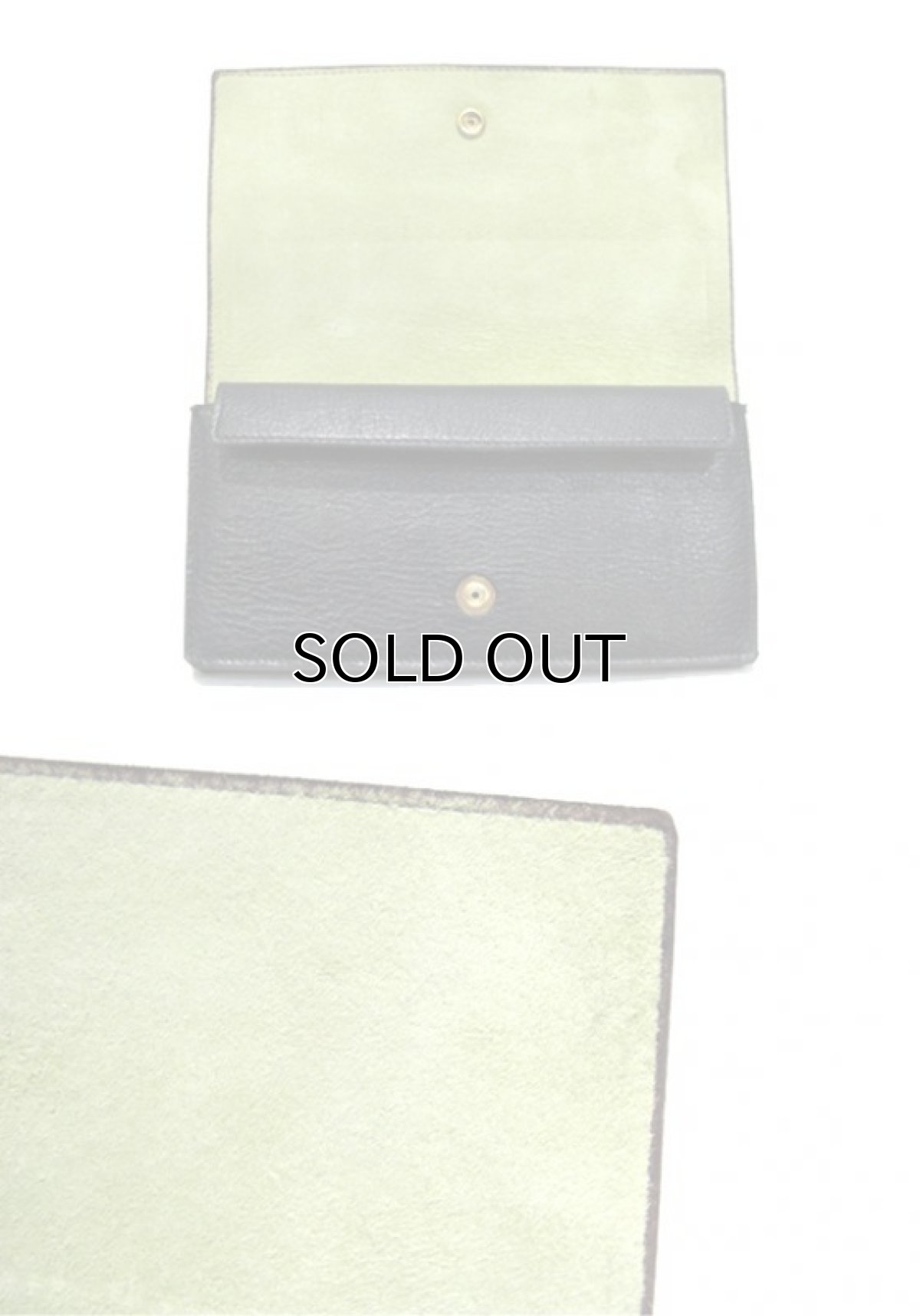 画像4: "JUTTA NEUMANN" Leather Wallet "the Waiter's Wallet"  color : Black / Lime Green 長財布 (4)