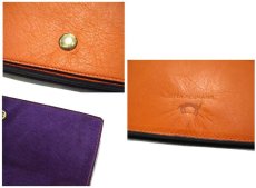 画像5: "JUTTA NEUMANN" Leather Wallet "the Waiter's Wallet"  color : Orange / Grape 長財布 (5)