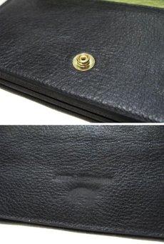 画像5: "JUTTA NEUMANN" Leather Wallet "the Waiter's Wallet"  color : Black / Lime Green 長財布 (5)