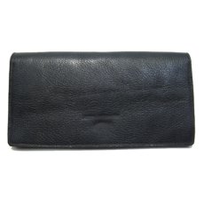 画像2: "JUTTA NEUMANN" Leather Wallet "the Waiter's Wallet"  color : Black / Lime Green 長財布 (2)