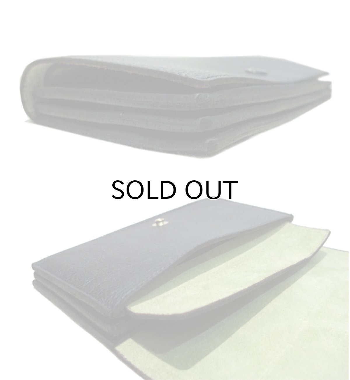 画像3: "JUTTA NEUMANN" Leather Wallet "the Waiter's Wallet"  color : Black / Lime Green 長財布 (3)