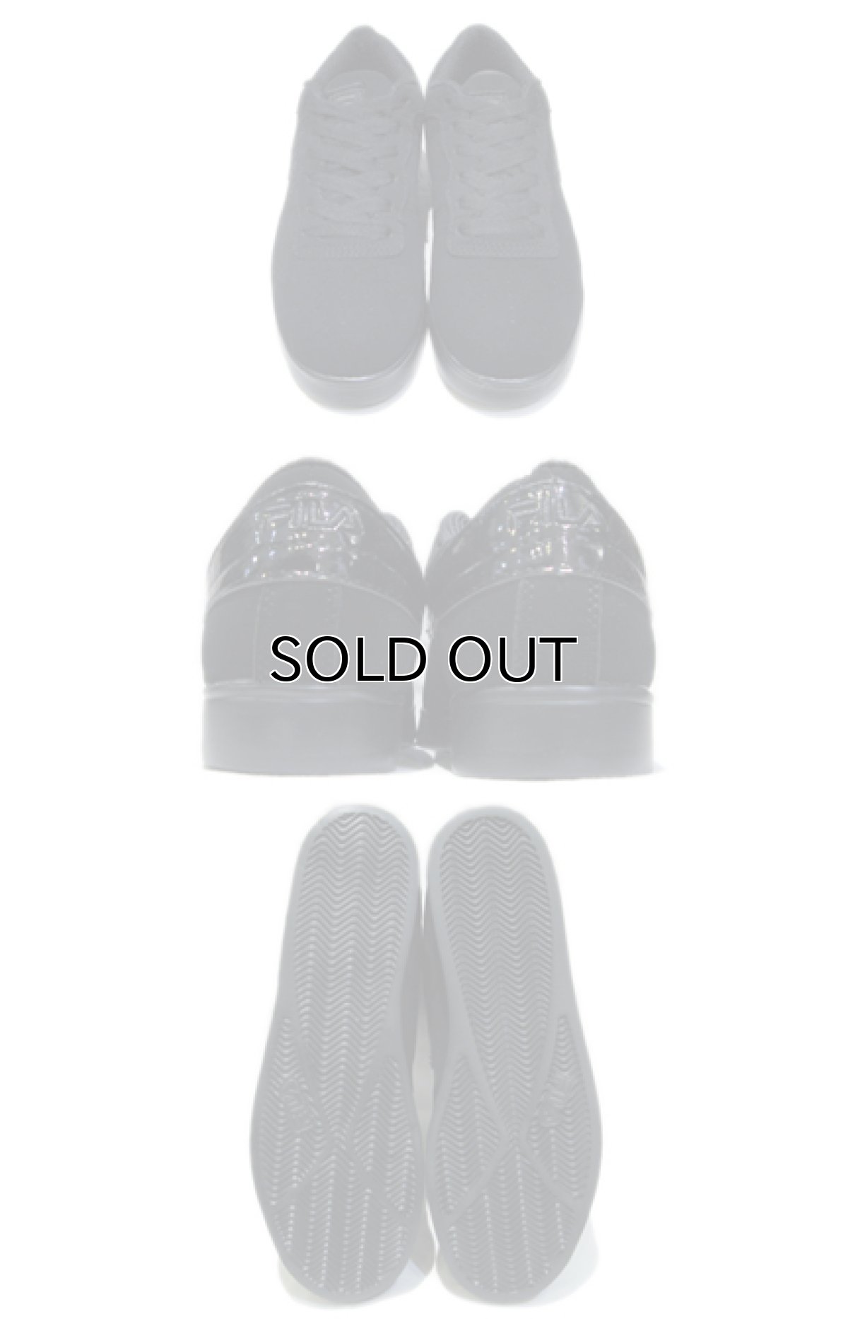 画像2: NEW "FILA" Synthetic Upper Low-Cut Shoes Black size 9.5 (約27.5 cm) (2)