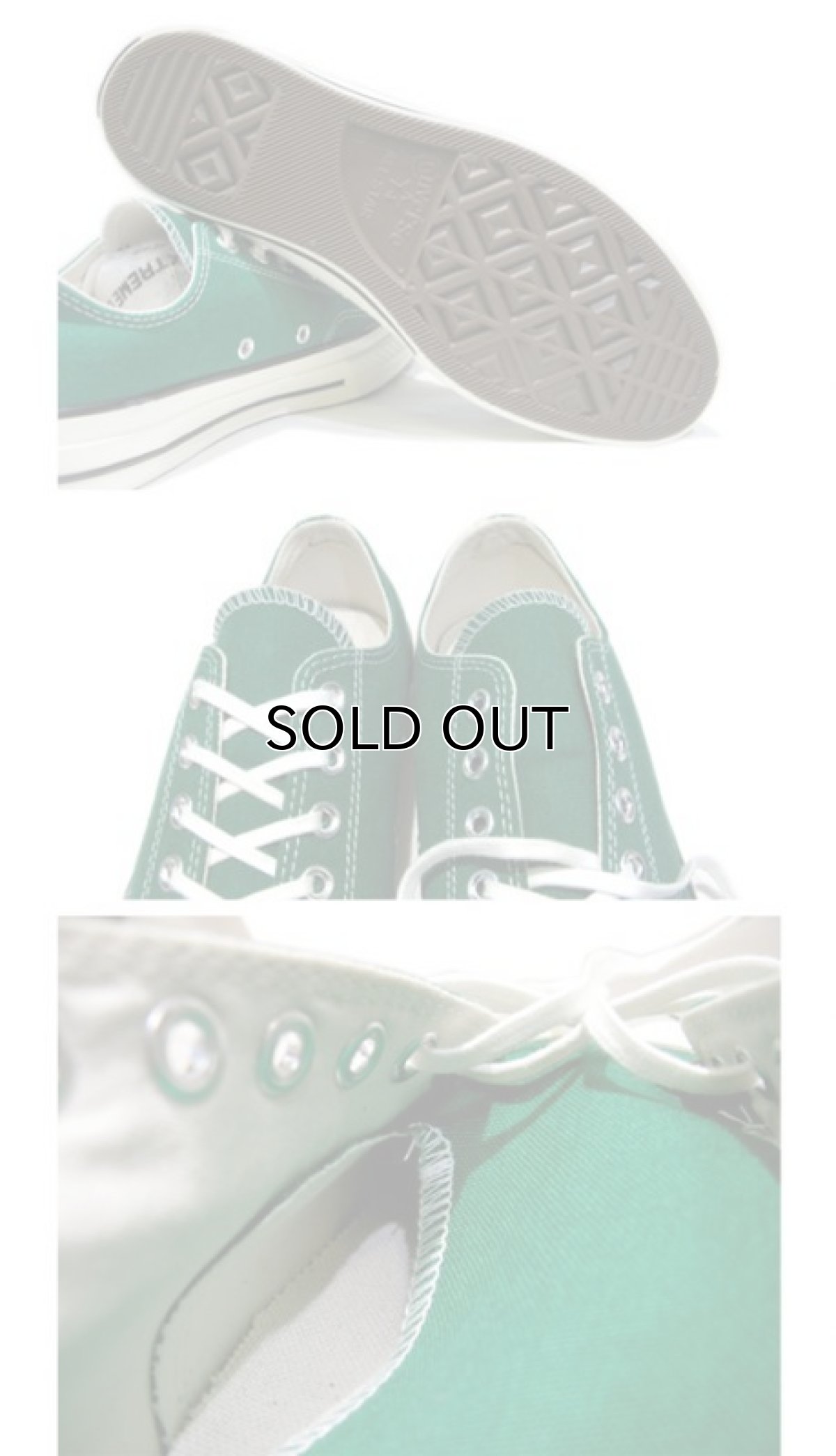 画像3: NEW Converse "Chuck Tailor Premium" Low-Cut Canvas Sneaker GREEN size 9 (27.5 cm) (3)