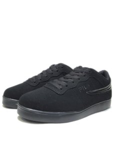 画像1: NEW "FILA" Synthetic Upper Low-Cut Shoes　Black　size 9.5 (約27.5 cm) (1)