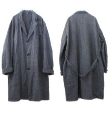 画像2: 1950's French "AU MOLINEL" Salt and Pepper Atelier Coat 　size L (表記サイズ 4) (2)