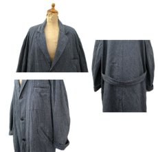 画像3: 1950's French "AU MOLINEL" Salt and Pepper Atelier Coat 　size L (表記サイズ 4) (3)