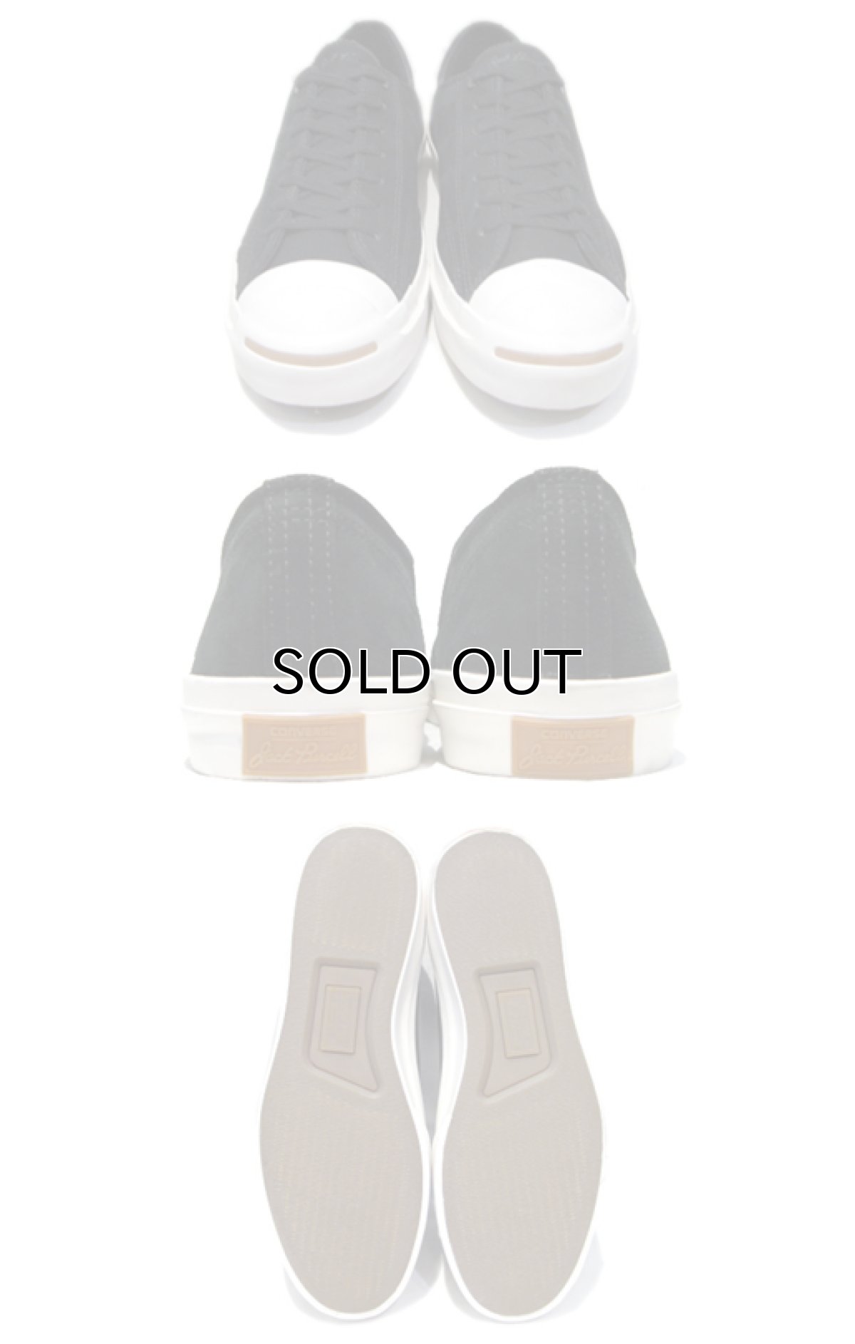 画像2: NEW Converse "Jack Purcell"  Low-Cut Leather Sneaker Black / White size 13 (2)