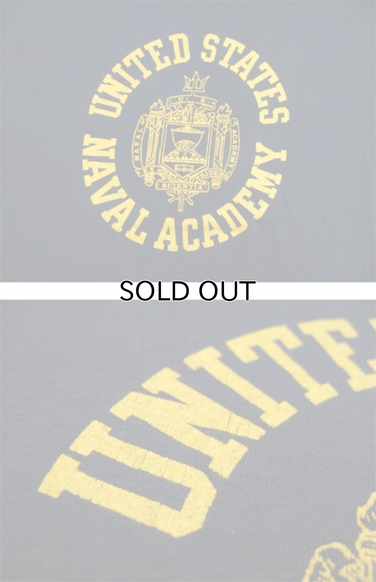 画像4: 1980's Champion "NAVAL ACADEMY" T-Shirts NAVY size M (表記 L) (4)