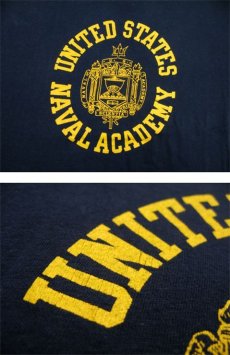 画像4: 1980's Champion "NAVAL ACADEMY" T-Shirts　NAVY　size M (表記 L) (4)