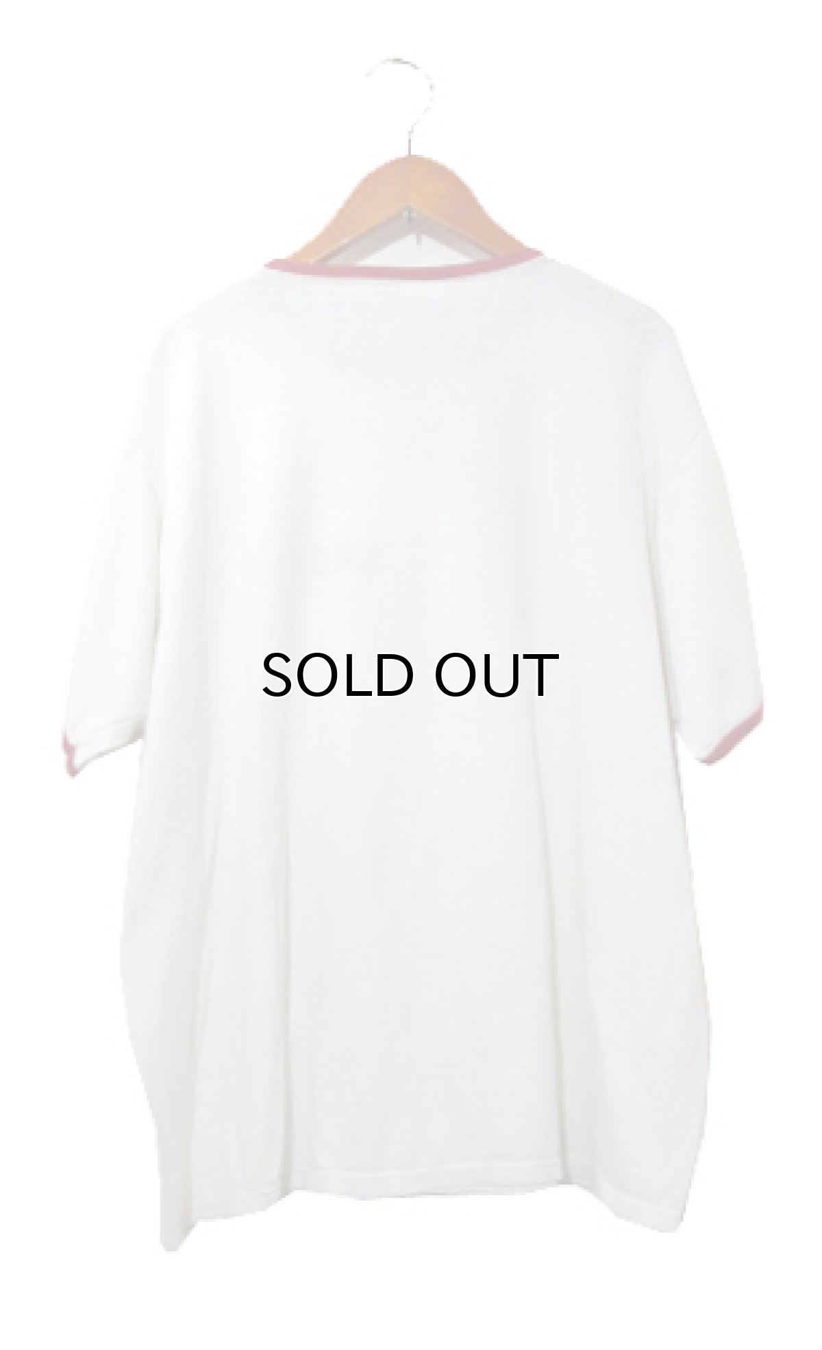 画像2: 1980's Champion "GROTON" Ringer T-Shirts (チョコチン) White / dark Red size L (表記 XL) (2)