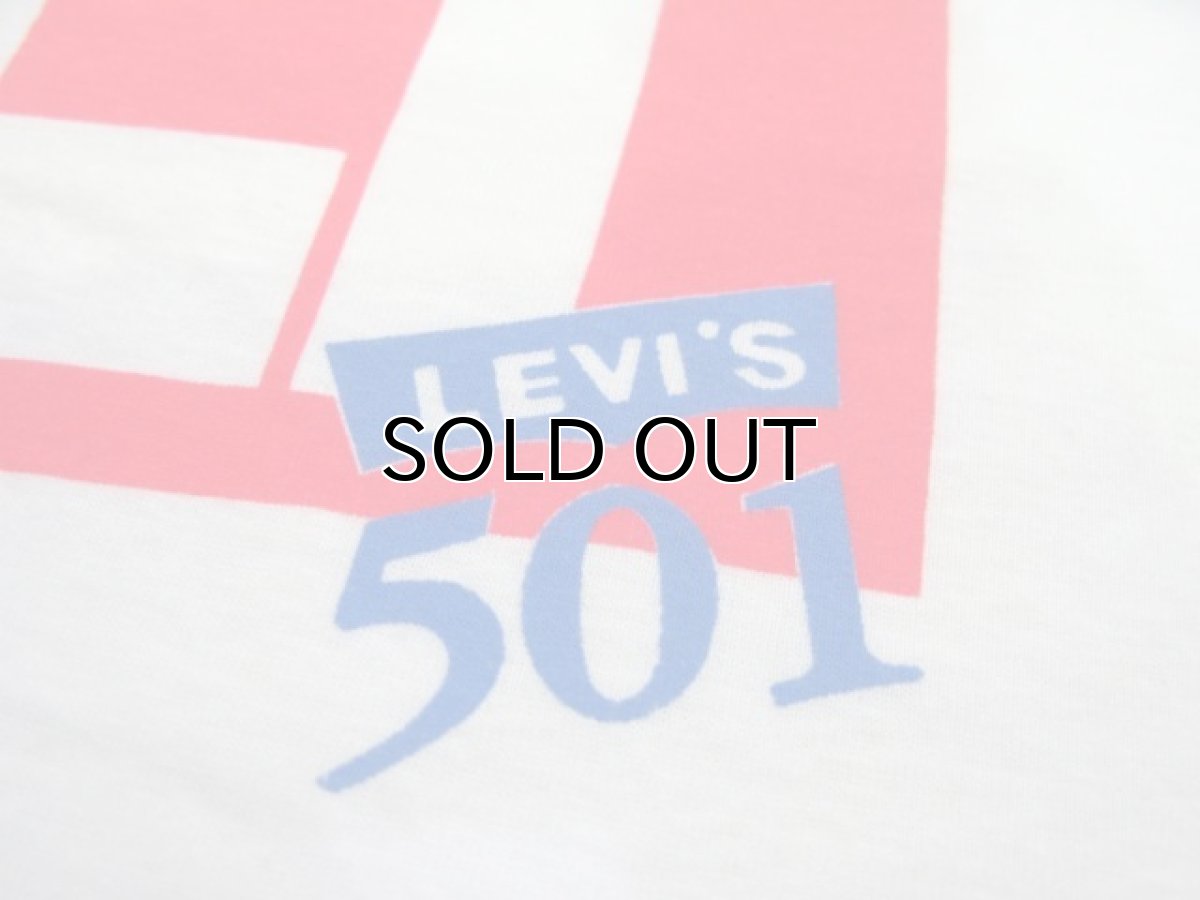 画像6: 1980's Screen Stars "Levi's 501" Print T-Shirts　Dead Stock　WHITE　size XL (表記 XL) (6)