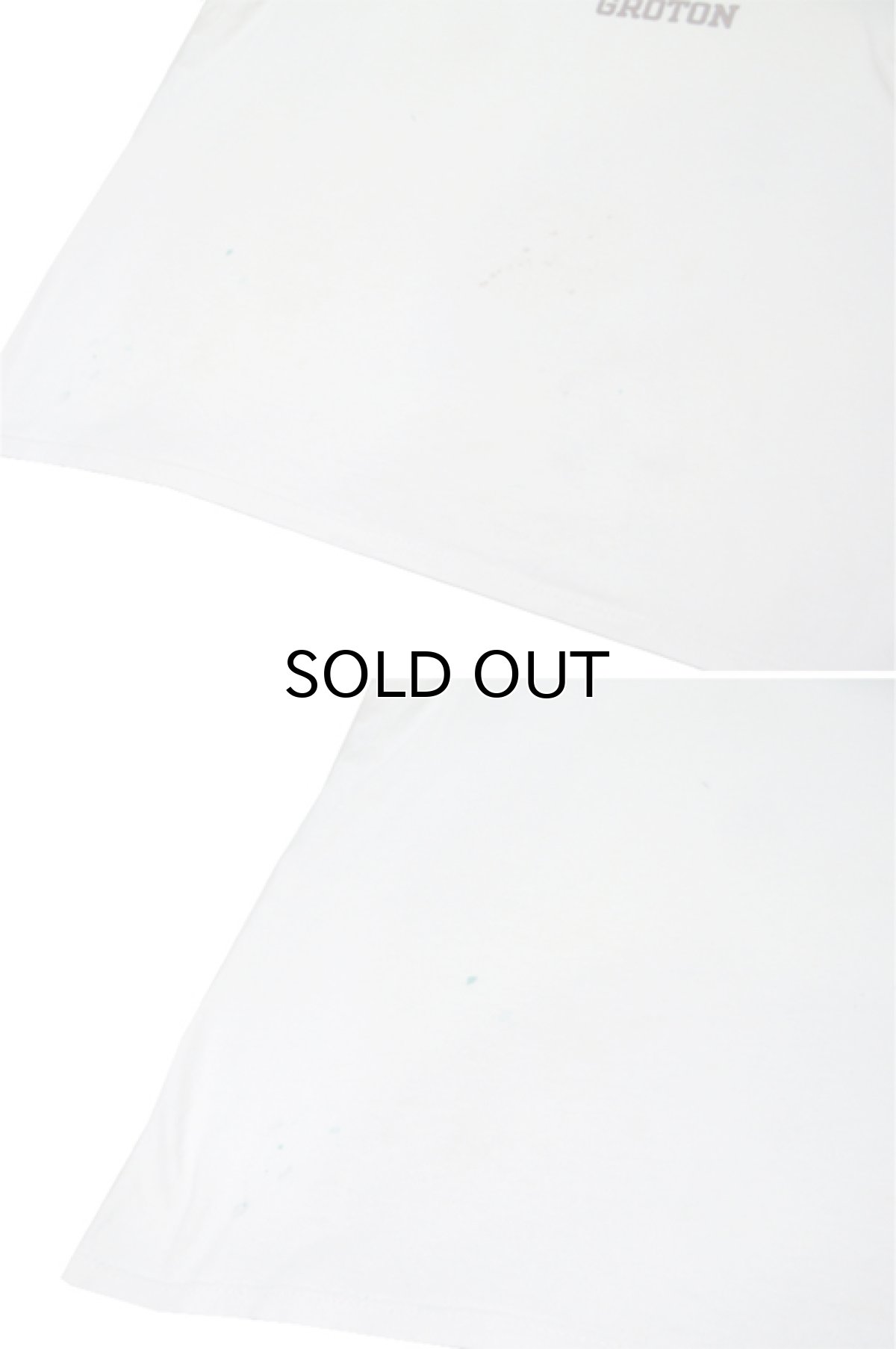 画像7: 1980's Champion "GROTON" Ringer T-Shirts (チョコチン) White / dark Red size L (表記 XL) (7)