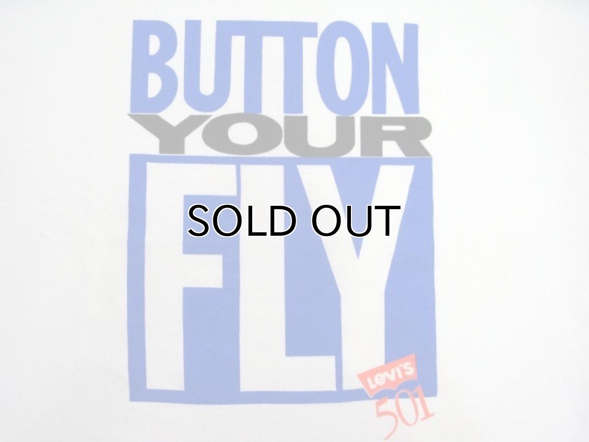 画像5: ONEITA "Levi's 501" Print T-Shirts -made in USA-　WHITE　size XL (表記 XL 46-48) (5)