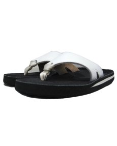 画像1: NEW "The SANDALMAN" Leather Sandal　hand made in U.S.A　WHITE　size 9 (1)