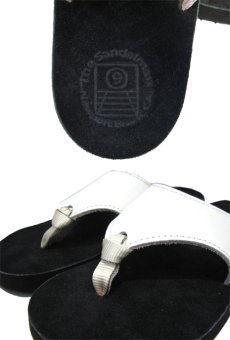 画像5: NEW "The SANDALMAN" Leather Sandal　hand made in U.S.A　WHITE　size 9 (5)