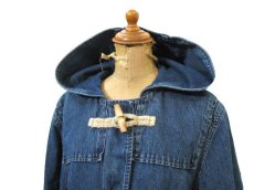 画像3: "RL Lauren Jeans Co." Denim Duffle Coat　Blue Denim　size M (表記 M) (3)