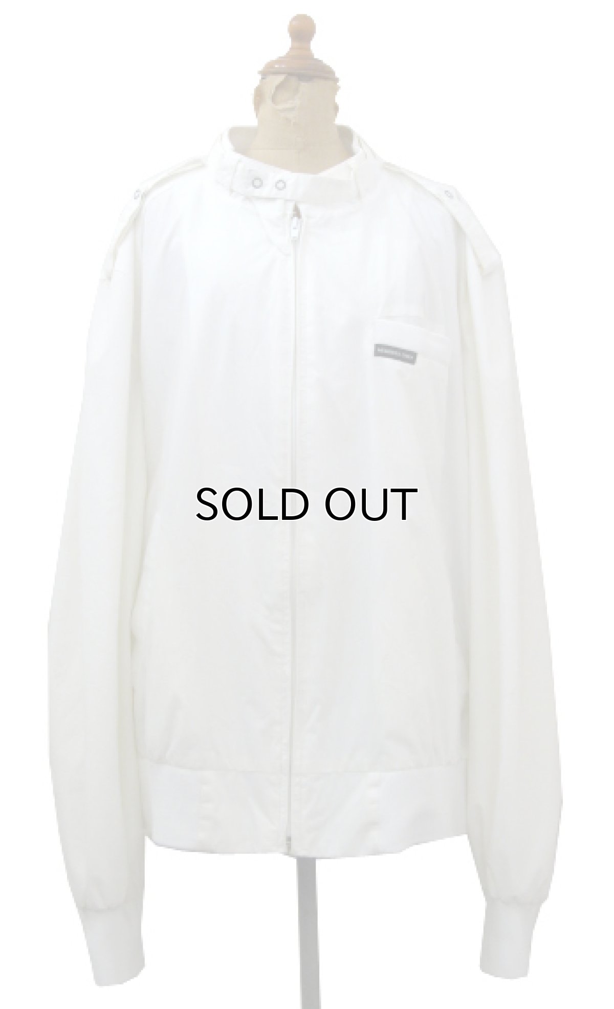 画像1: 1980's Members Only Zip Up Jacket　WHITE　size XL (表記 2XL) (1)