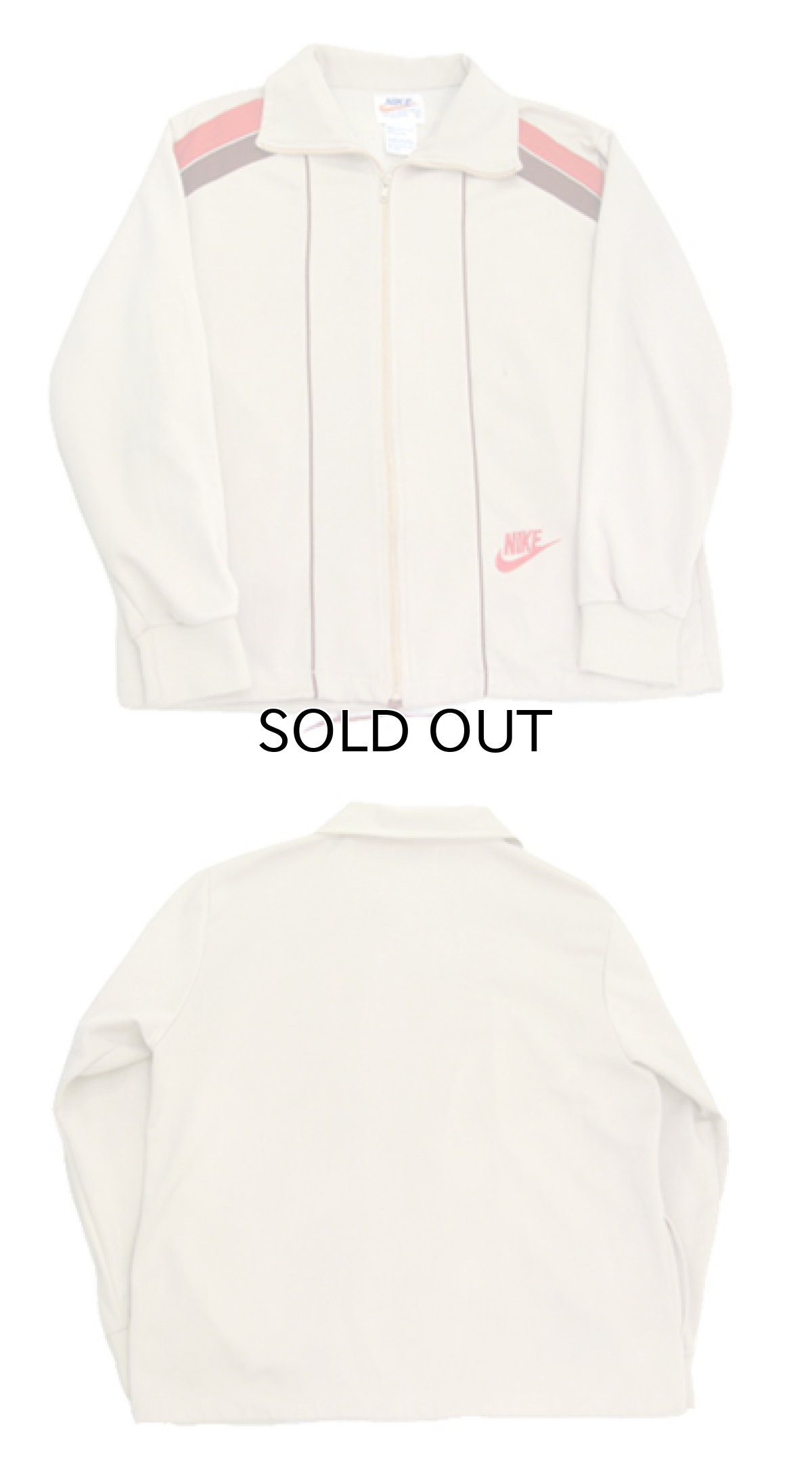 画像3: 1970's NIKE Jersey Jog Tops -made in TAIWAN- BEIGE size L (表記 L) (3)