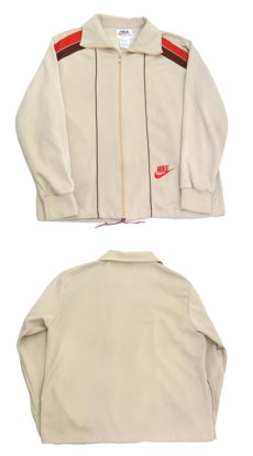 画像3: 1970's NIKE Jersey Jog Tops -made in TAIWAN-　BEIGE　size L (表記 L) (3)