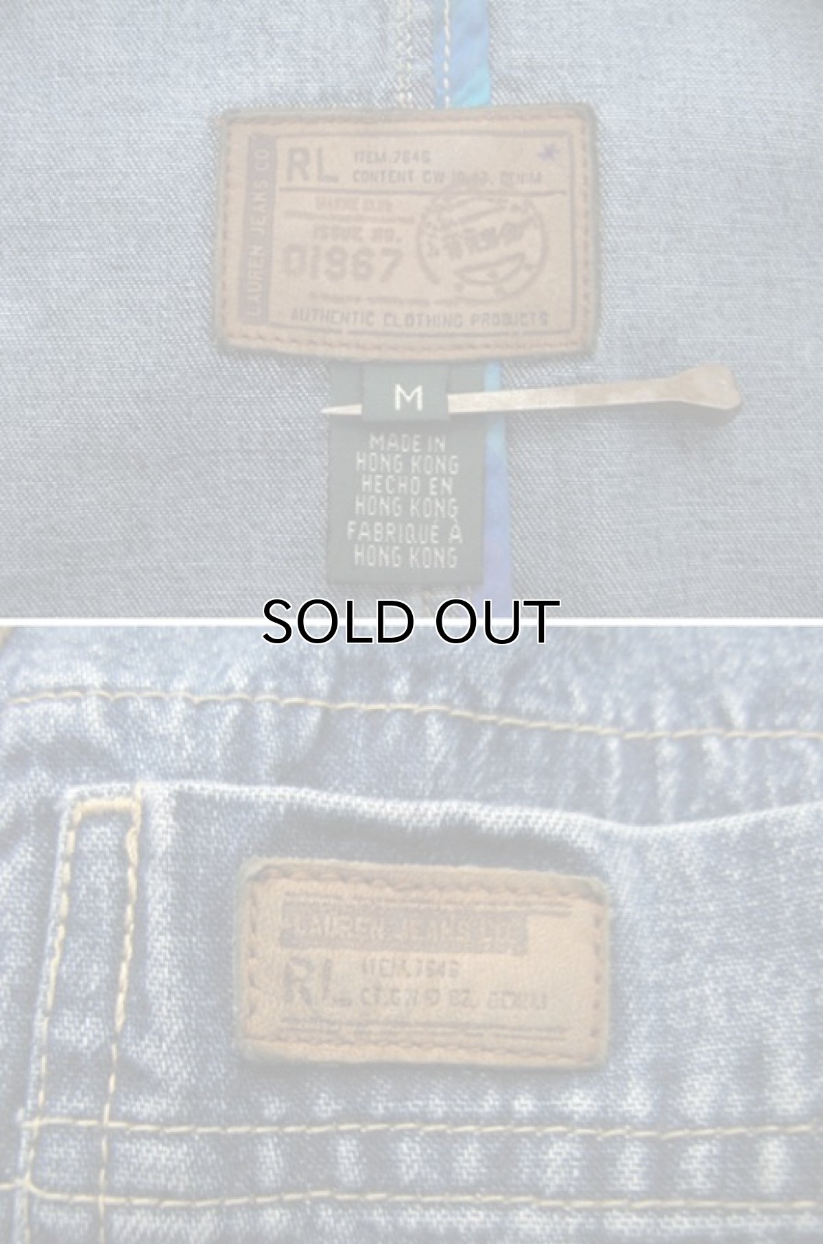 画像4: "RL Lauren Jeans Co." Denim Duffle Coat　Blue Denim　size M (表記 M) (4)