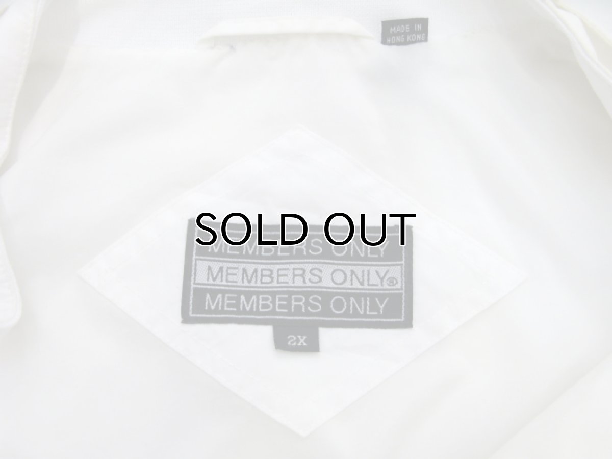 画像4: 1980's Members Only Zip Up Jacket WHITE size XL (表記 2XL) (4)