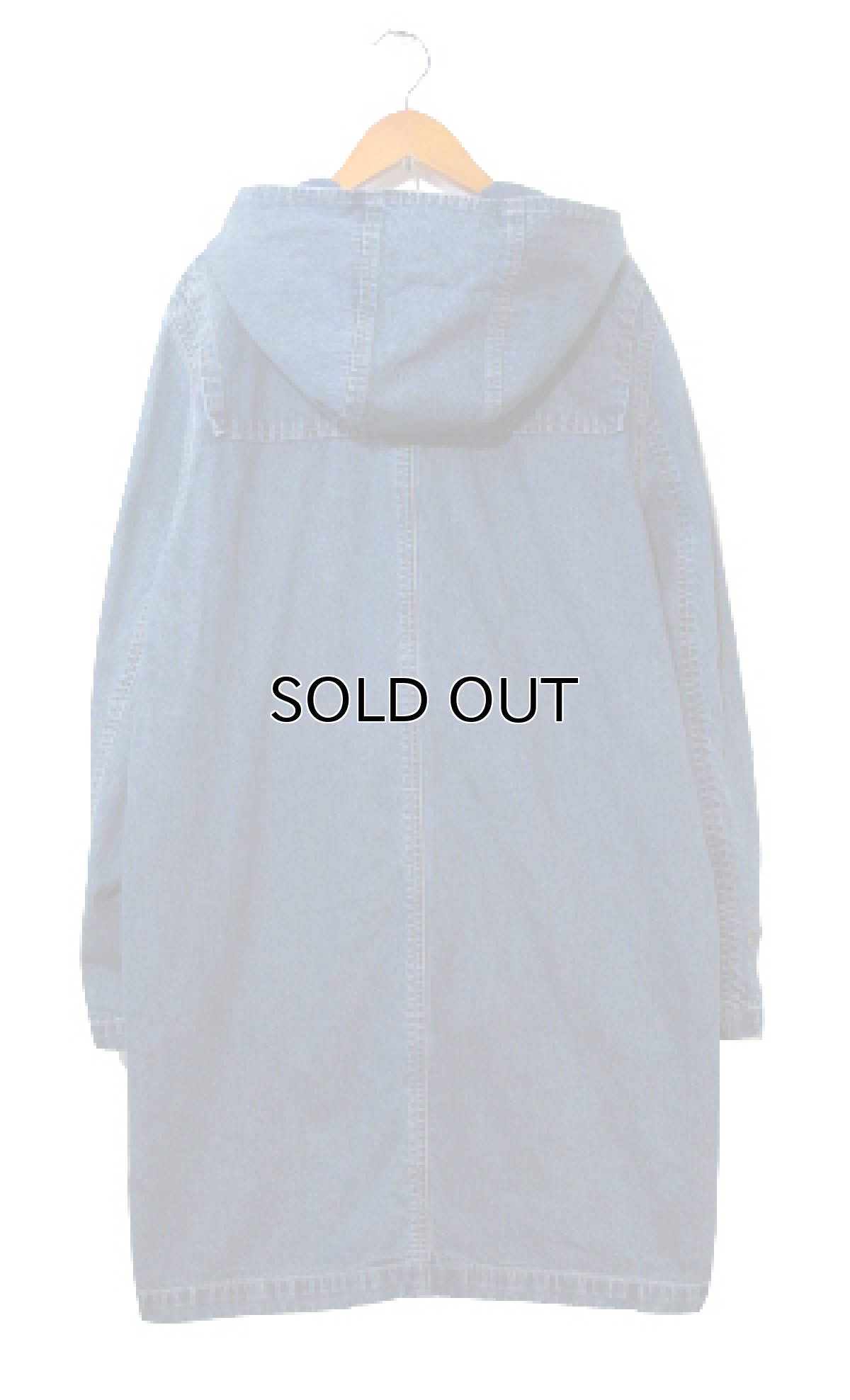 画像2: "RL Lauren Jeans Co." Denim Duffle Coat　Blue Denim　size M (表記 M) (2)