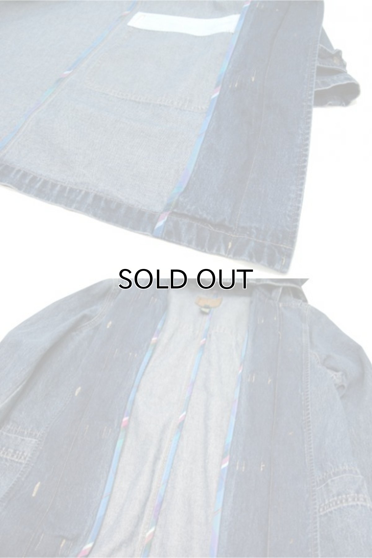 画像7: "RL Lauren Jeans Co." Denim Duffle Coat　Blue Denim　size M (表記 M) (7)