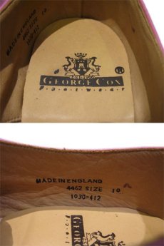 画像6: "GEORGE COX" V-Sole Monk Strap Leather Shoes -made in ENGLAND-　PINK　size UK 10 (29 cm) (6)