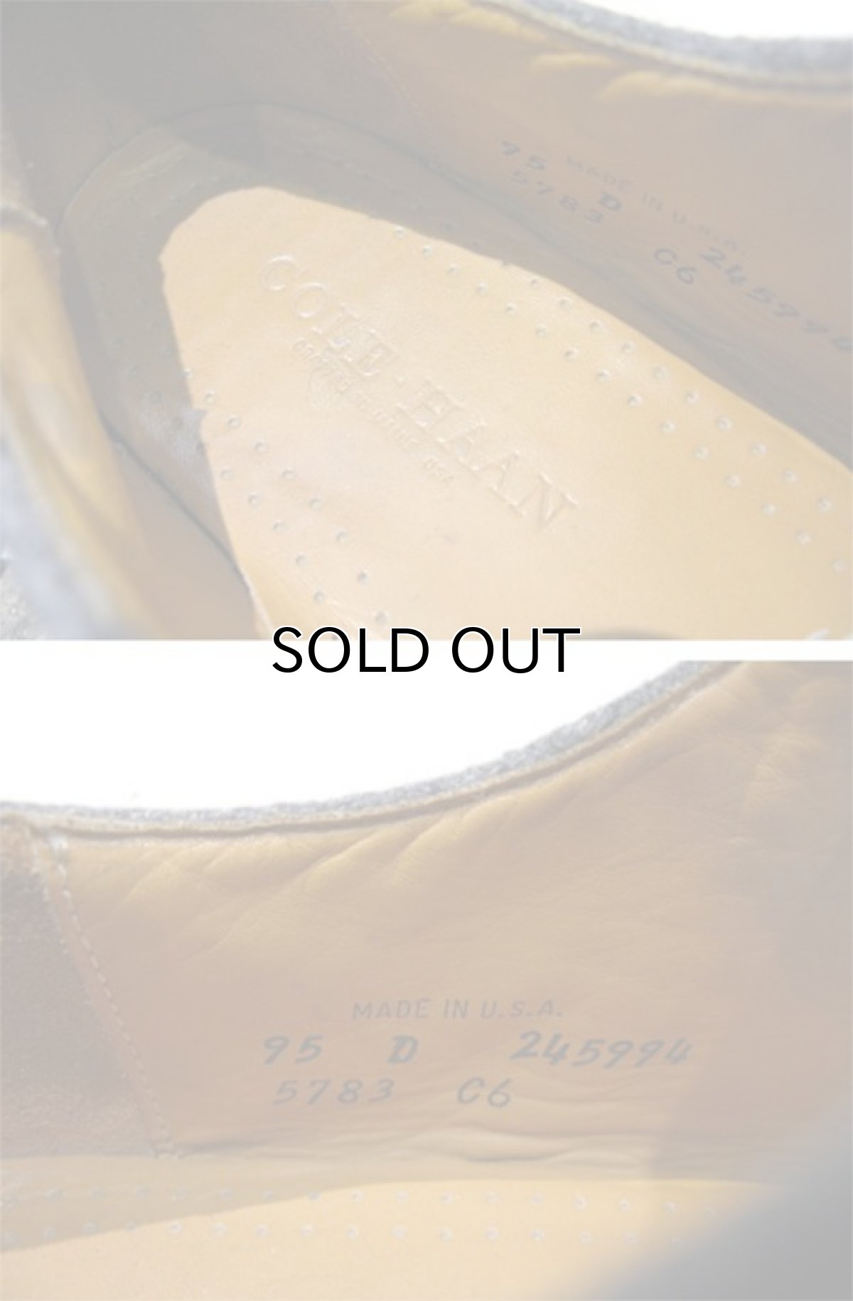 画像5: COLE-HAAN Wool x Leather Saddle Shoes -made in U.S.A Charcoal Grey / Black size 9.5 (27.5 cm) (5)