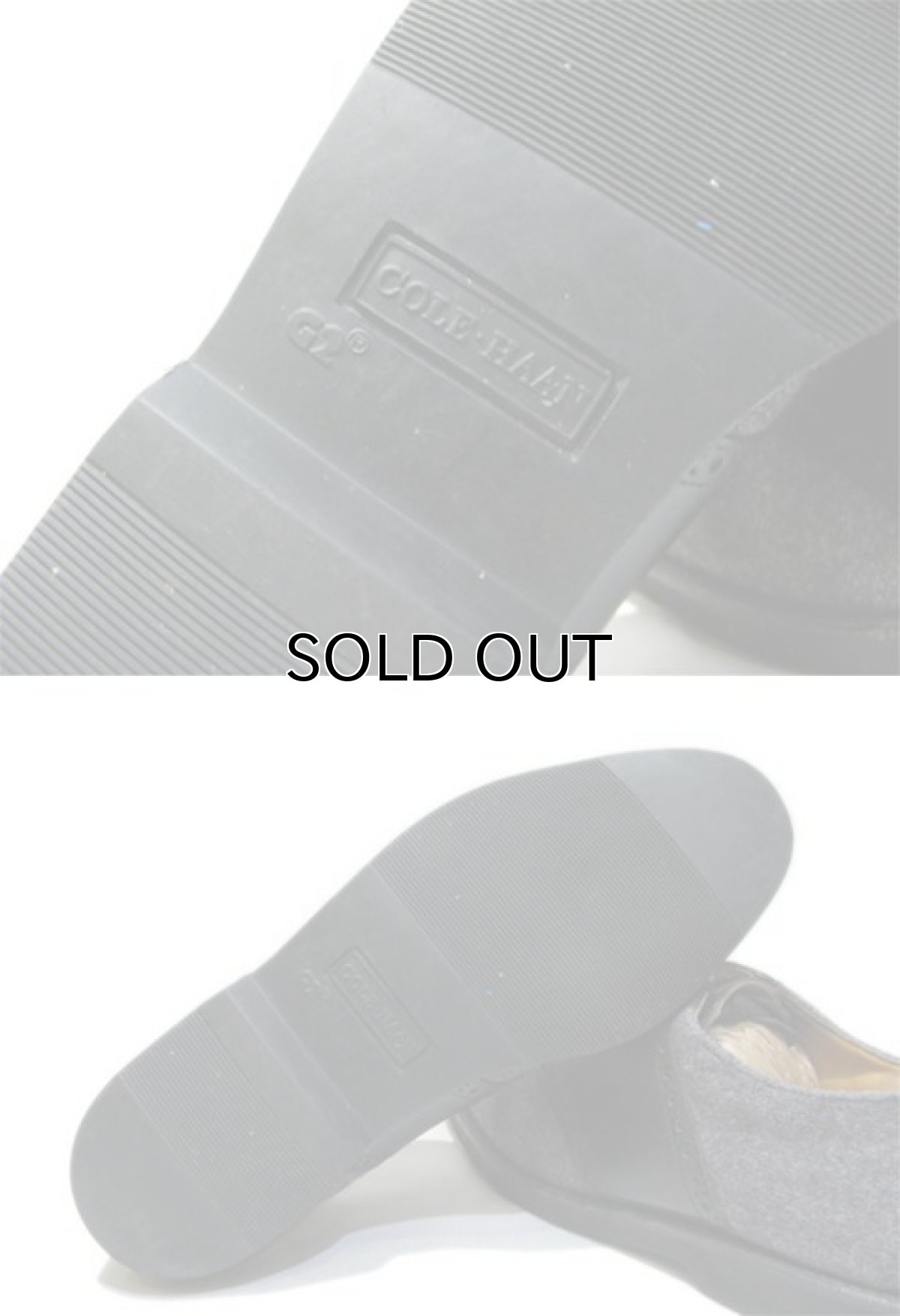 画像3: COLE-HAAN Wool x Leather Saddle Shoes -made in U.S.A Charcoal Grey / Black size 9.5 (27.5 cm) (3)